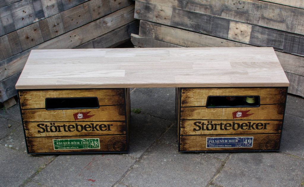 bierkasten sitzbank eiche
