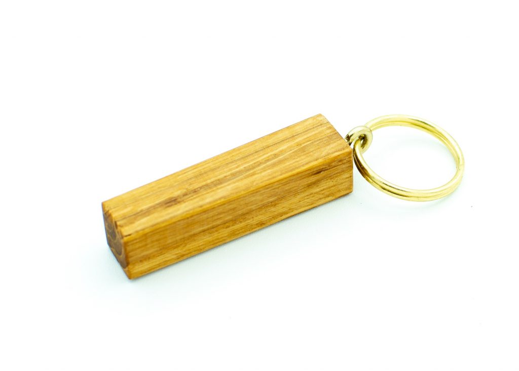 schlüsselanhänger holz eiche
