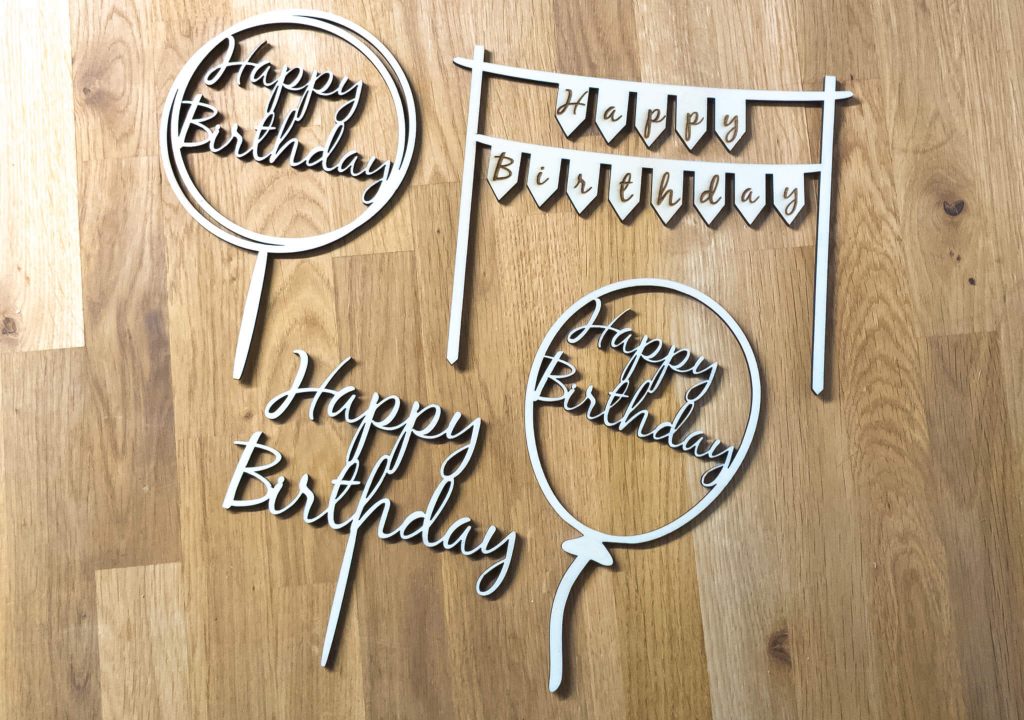 cake topper happy birthday übersicht